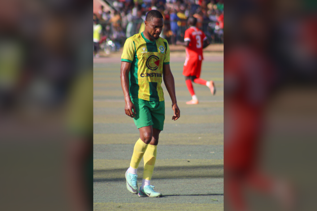 Katsina United's striker Uche Collins in action