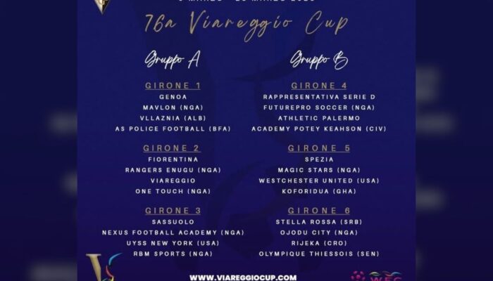 African Youth Football Academies Represent Heavily at the Prestigious Viareggio Cup