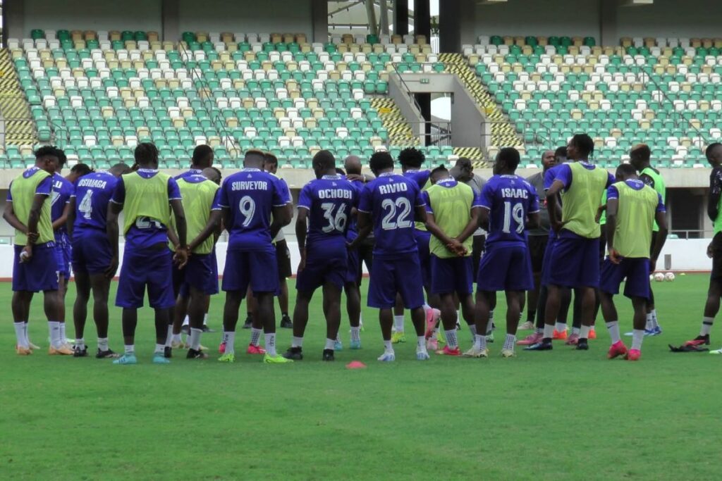 Rivers United after a match.