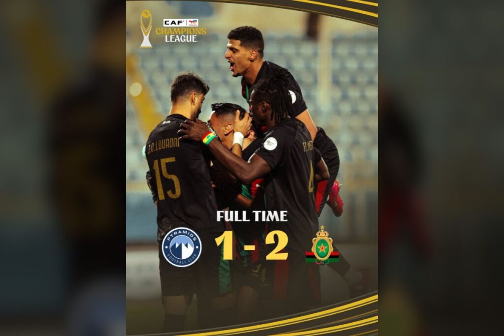 AS FAR Rabat celebrate knocking out Pyramids.