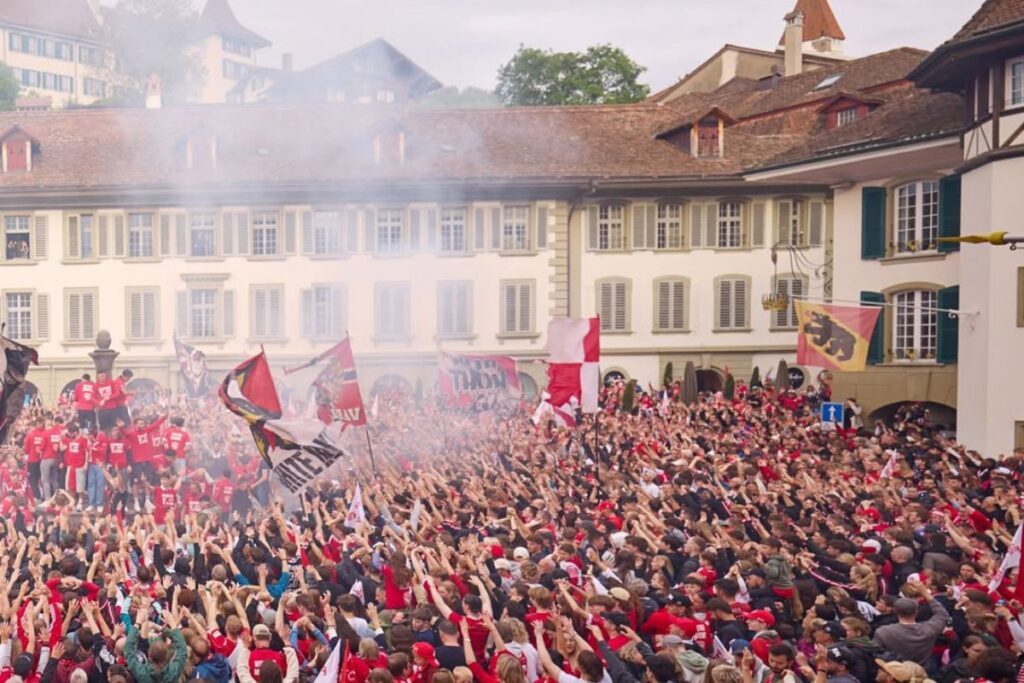 The city of Thun came alive for FC Thun's Swiss League title celebrations.