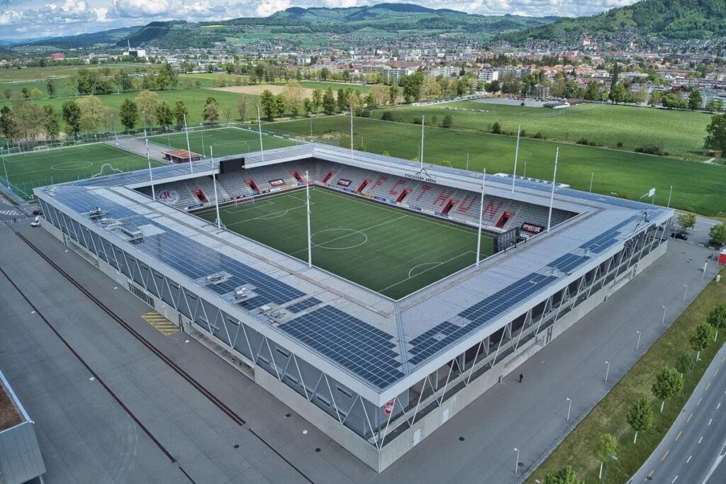 Stochorn Arena: Fc Thun's cinematic 10,000 capacity stadium.